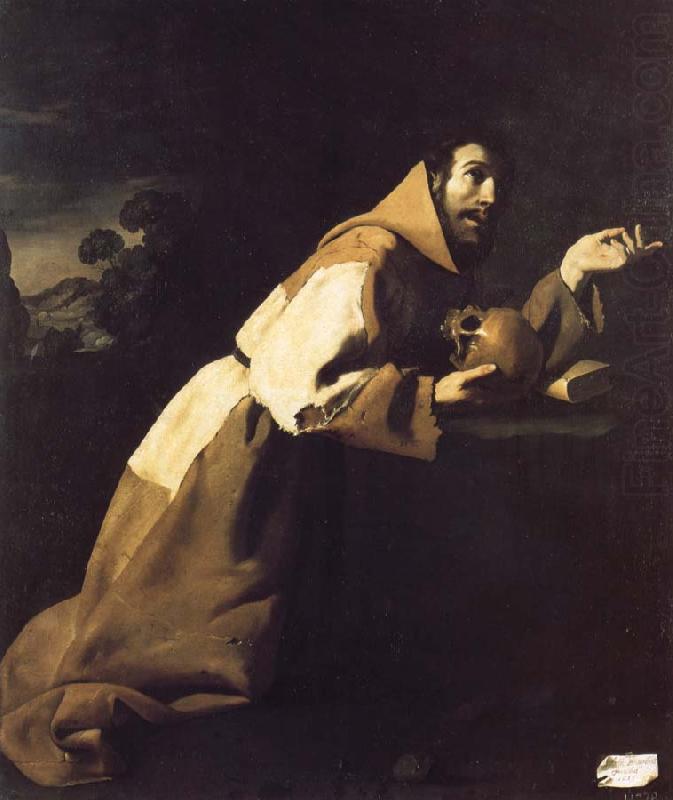 Saint Francis in Meditation, Francisco de Zurbaran